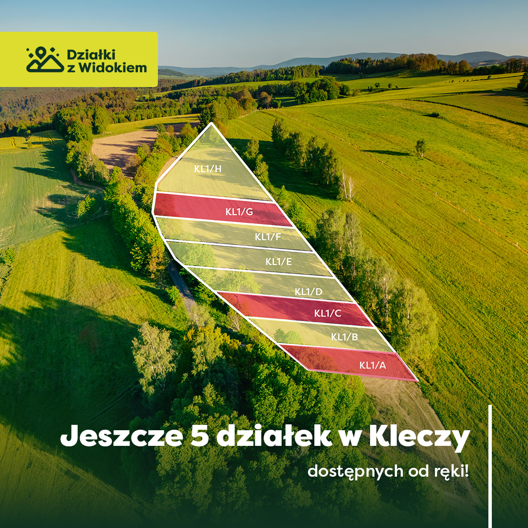 Działki budowlane w Kleczy